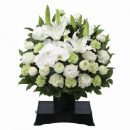 お供えのアレンジメント(供花台付き)